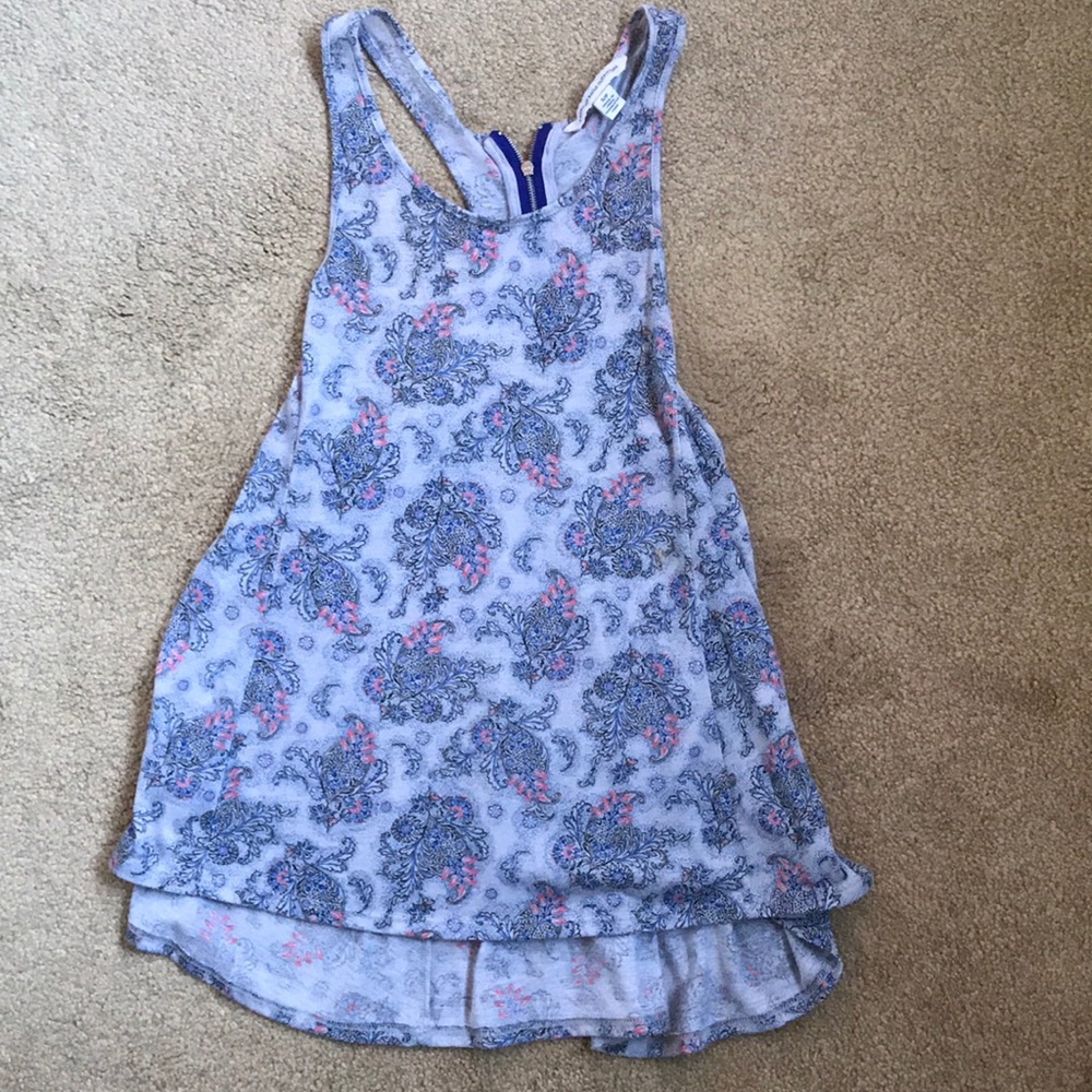 Razor back tank top